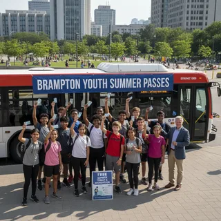 Youth aged 12-16 in Brampton can receive free summer transit passes to access rides and recreation programs in the city.