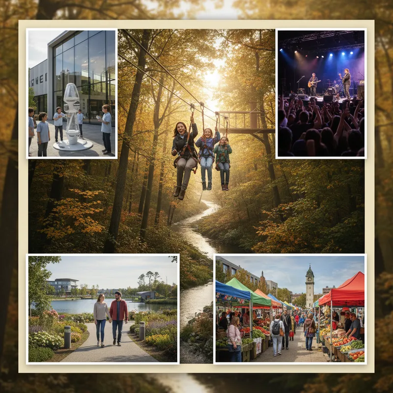 Brampton skyline with family enjoying outdoor activities near the city in 2026