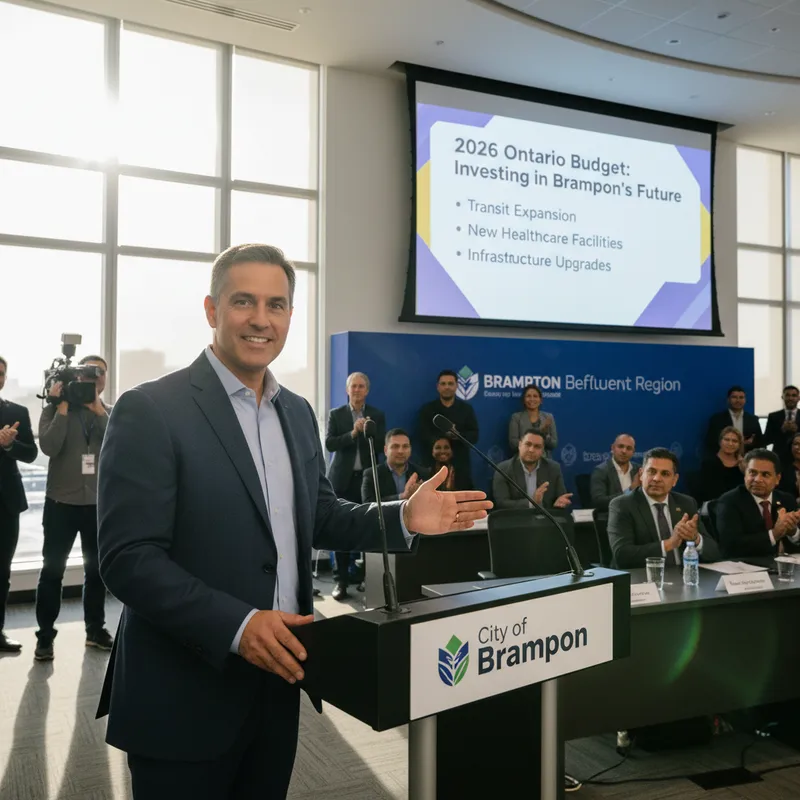 A politics news photograph from Brampton Befluent
